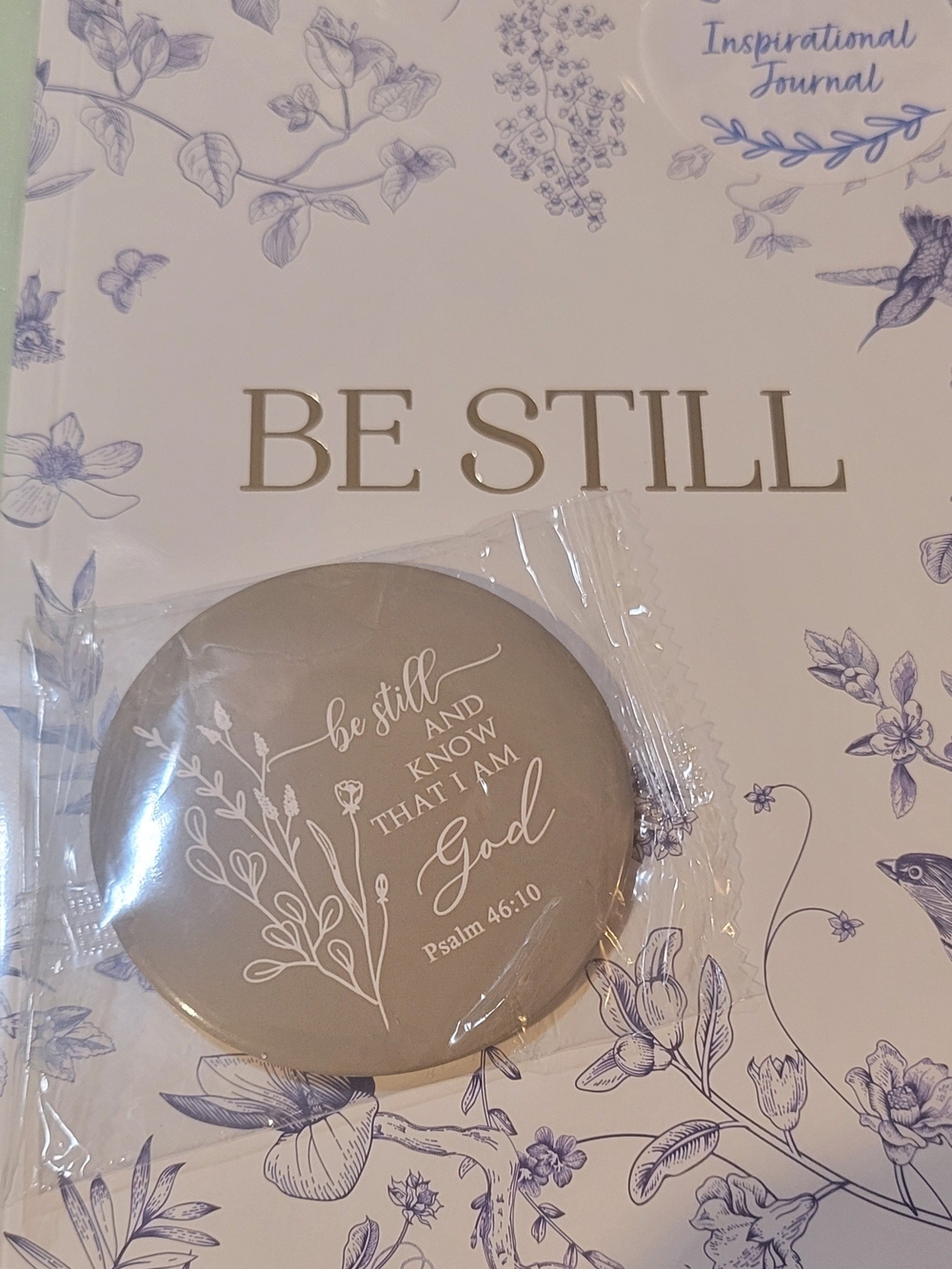 Be Still Inspirational Journal Set - Lavender Floral - Picture 3 of 3